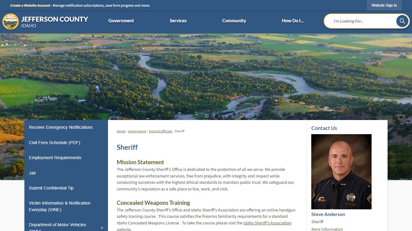 Sheriff | Jefferson County, ID